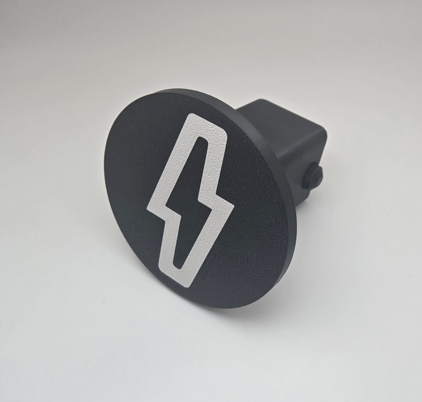 custom tow hitch cover for Ford F-150 Lightning, fits standard 2-inch receiver