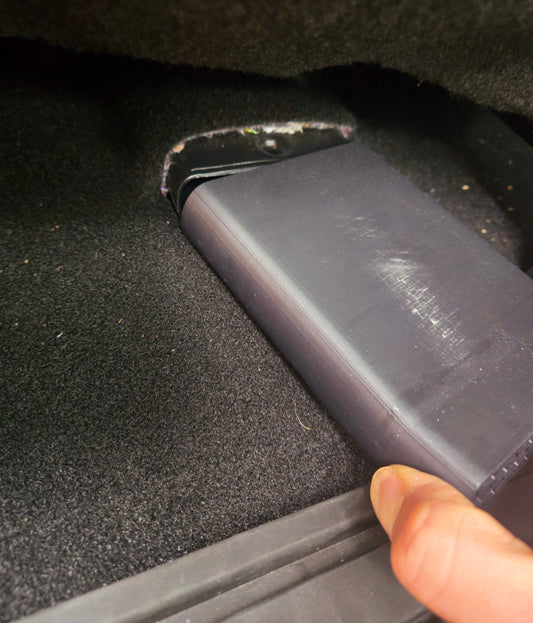 rear floor vent deflector for Ford F-150 and Lightning – redirects airflow to rear seats