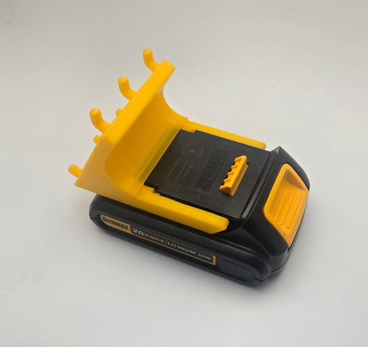 DeWalt Power Tool Battery Holder for 1" Pegboard Color Matched