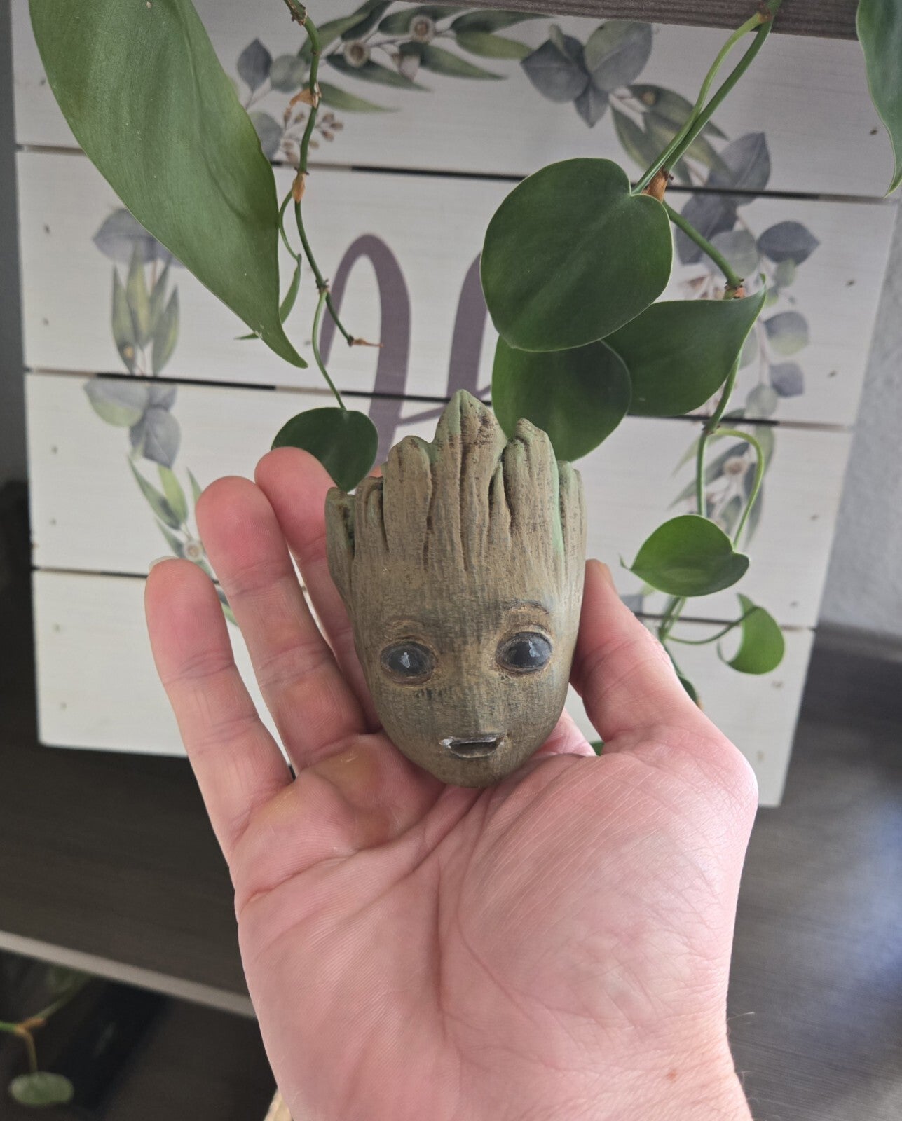 Baby Groot-inspired tree man planter – 3D printed geeky plant pot for succulents