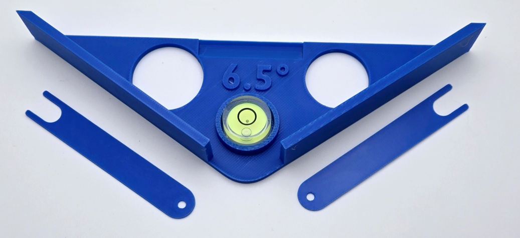 Pinball Leveler 6.5 degree & Flipper Alignment Tool Kit with Flipper Height Gauges