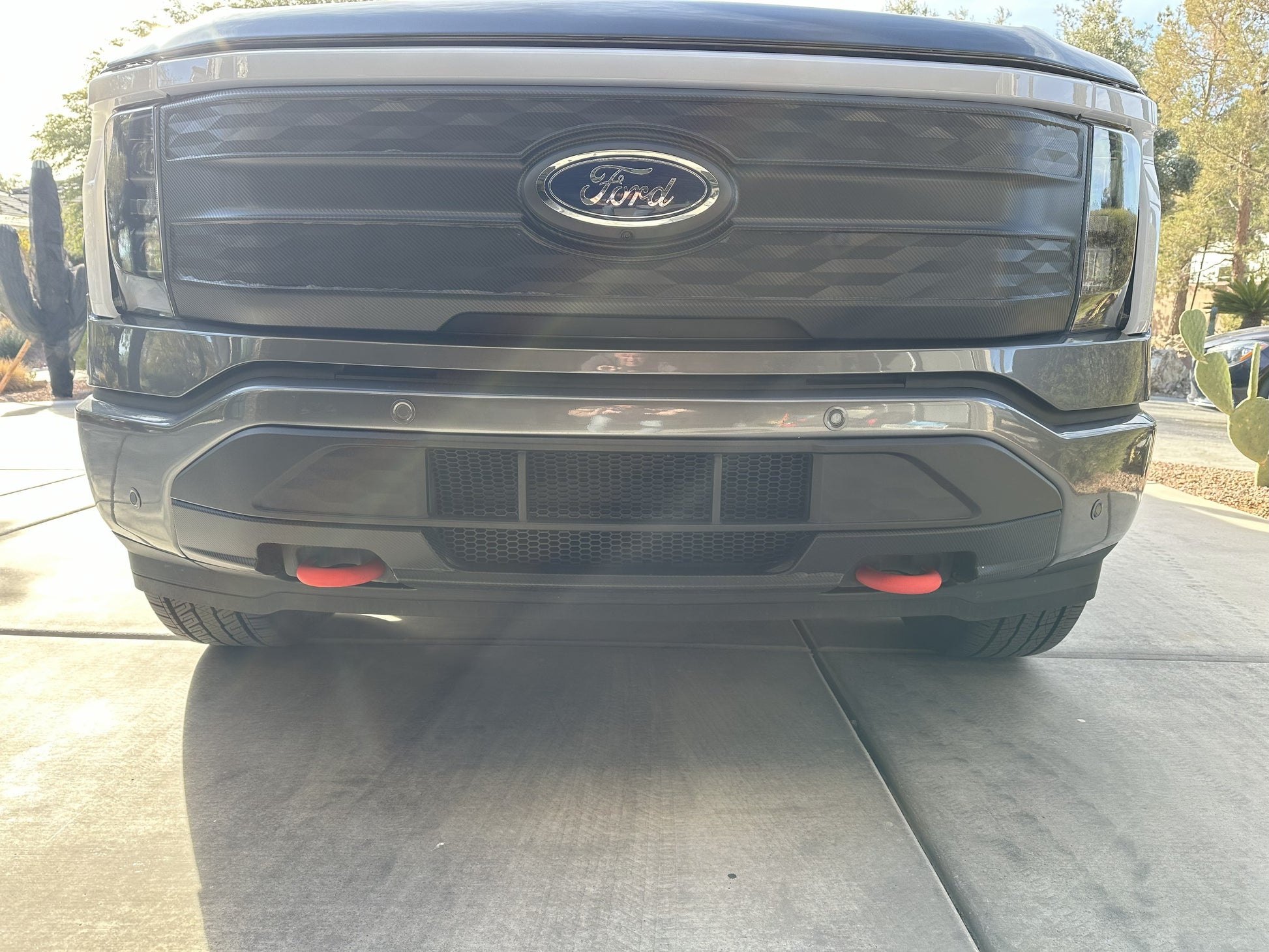 Front tow hook covers for Ford F-150 Lightning or Flash