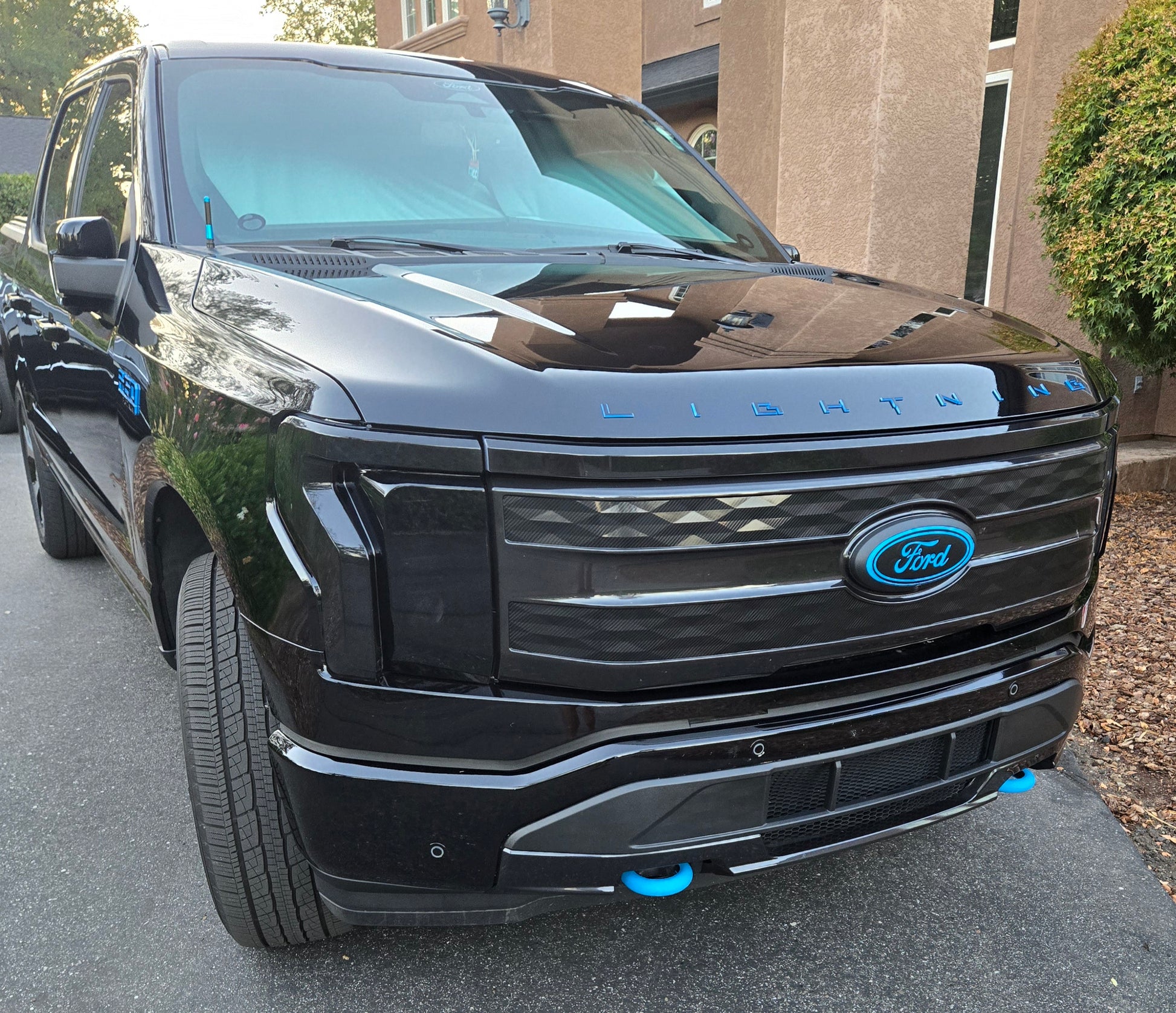Front tow hook covers for Ford F-150 Lightning or Flash