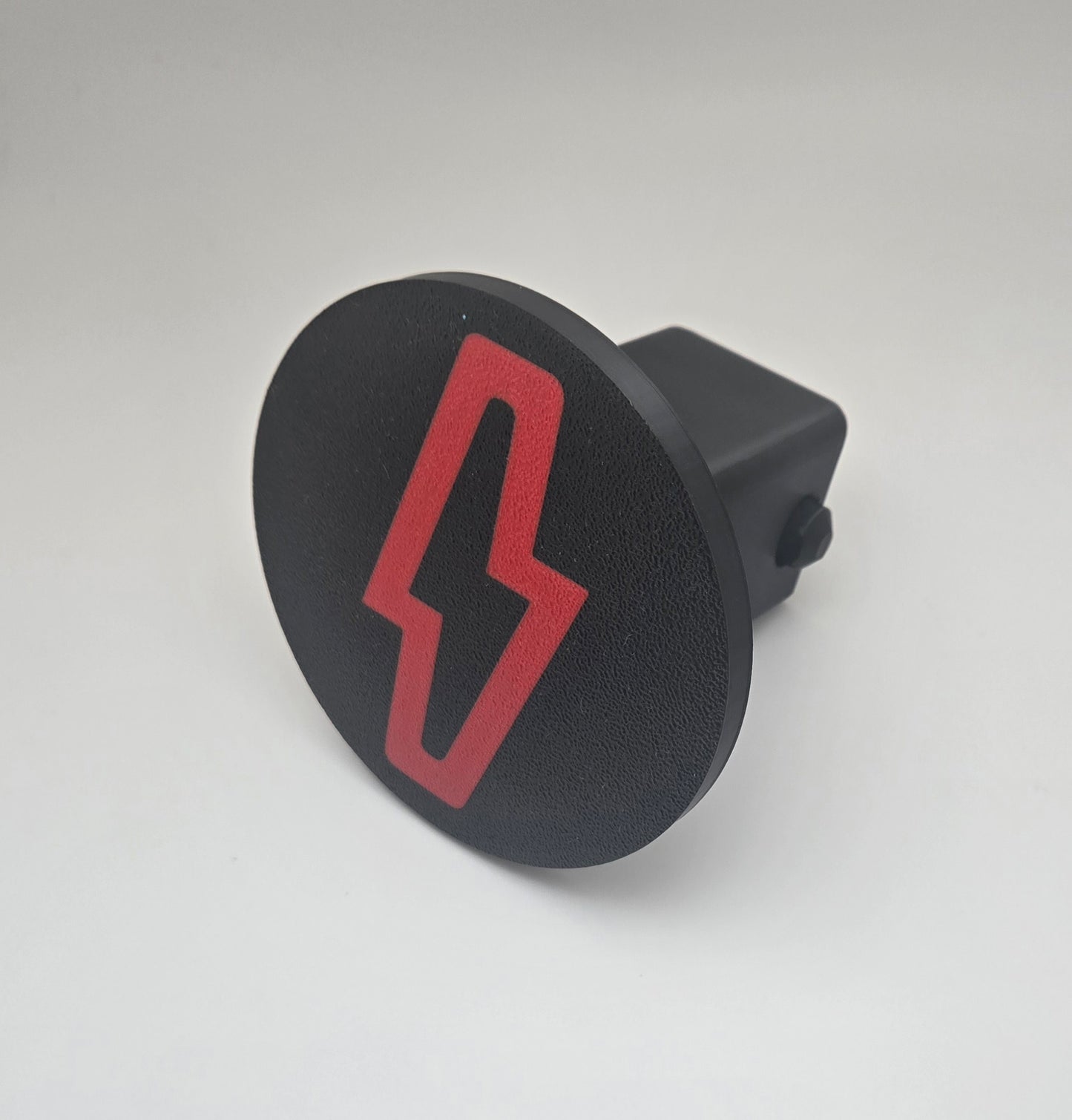 custom tow hitch cover for Ford F-150 Lightning, fits standard 2-inch receiver