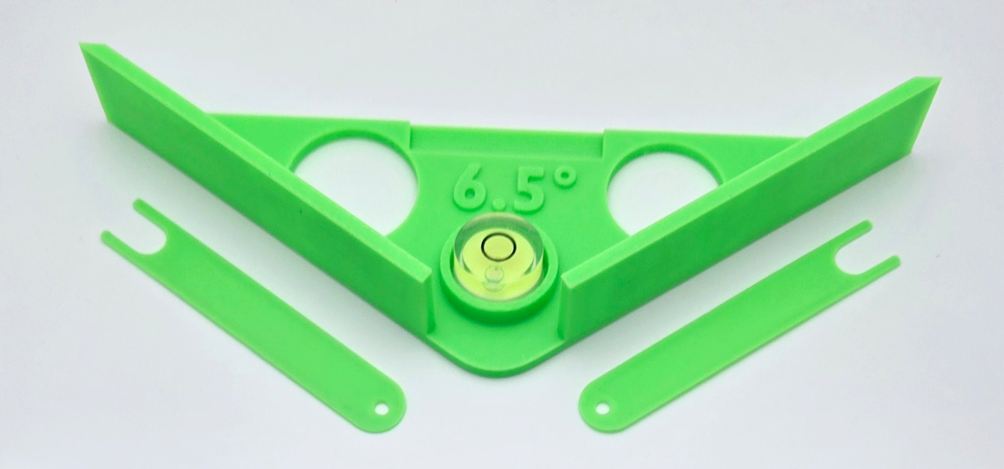 Pinball Leveler 6.5 degree & Flipper Alignment Tool Kit with Flipper Height Gauges