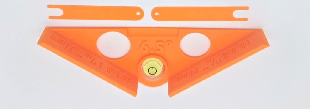 Pinball Leveler 6.5 degree & Flipper Alignment Tool Kit with Flipper Height Gauges