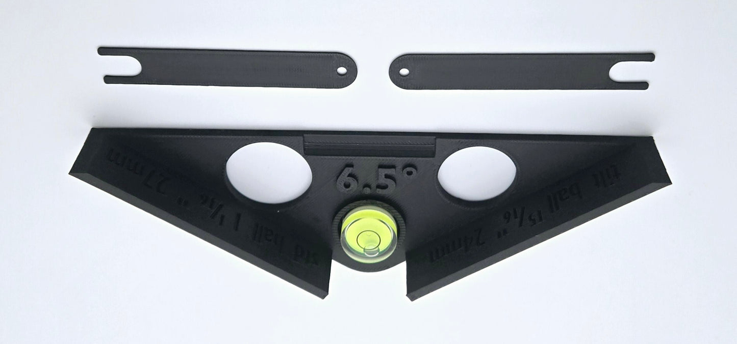 6.5 degree pinball playfield leveler tool for setting accurate slope