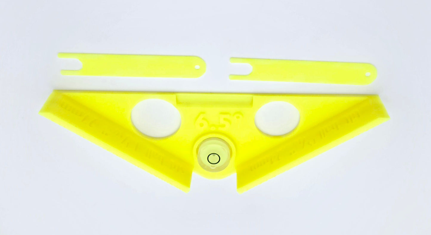 6.5 degree pinball playfield leveler tool for setting accurate slope