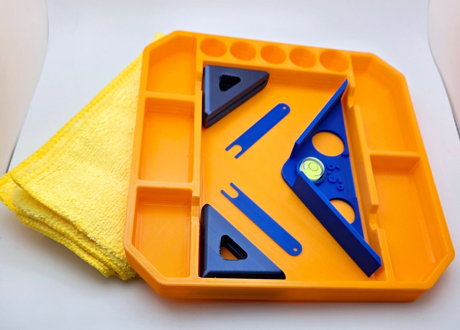 Pinball tool bundle – flipper gauge, 6.5° leveler, TPU tray, corner protectors
