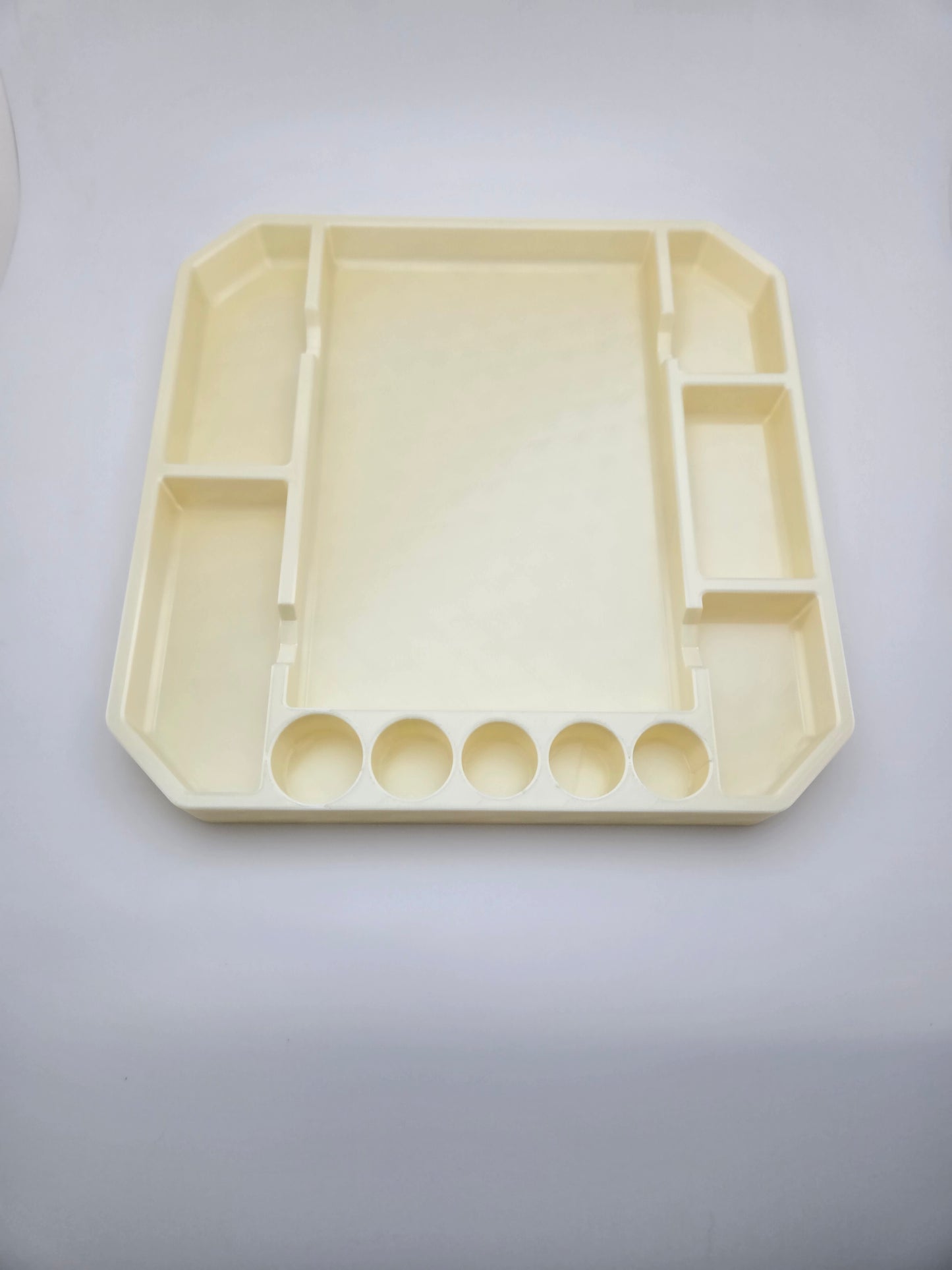 Flexible TPU pinball parts tray for screws, rubbers, and springs