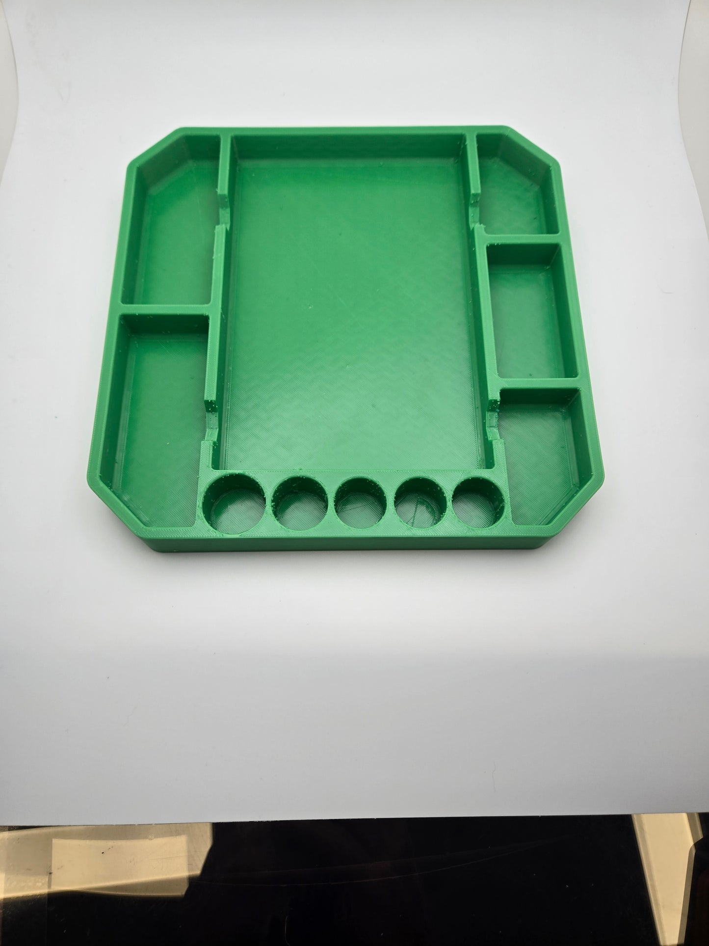 Flexible TPU pinball parts tray for screws, rubbers, and springs