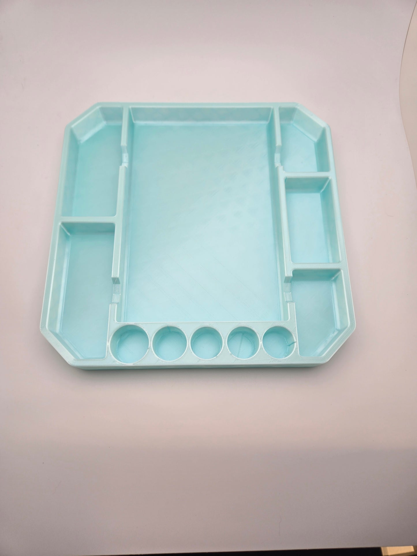 Flexible TPU pinball parts tray for screws, rubbers, and springs