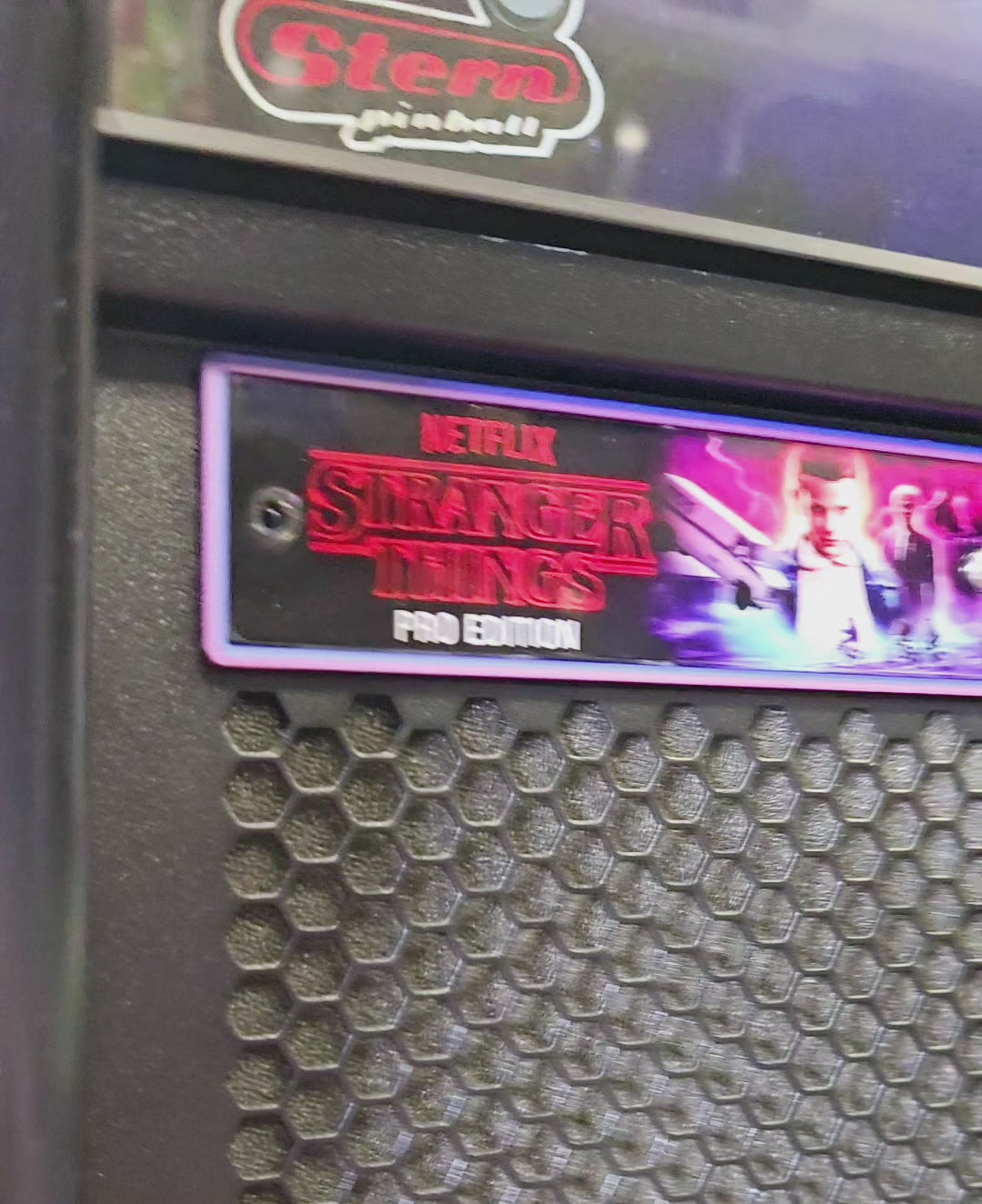 3D printed Stern Spike 2 badge frame mod – Pro and Premium cabinets