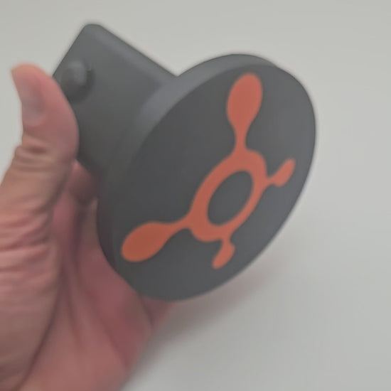 Orange Theory OTF splat logo tow hitch cover for 2 inch receiver