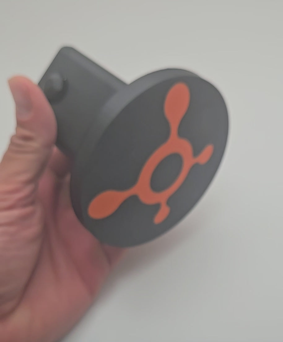 Orange Theory OTF splat logo tow hitch cover for 2 inch receiver