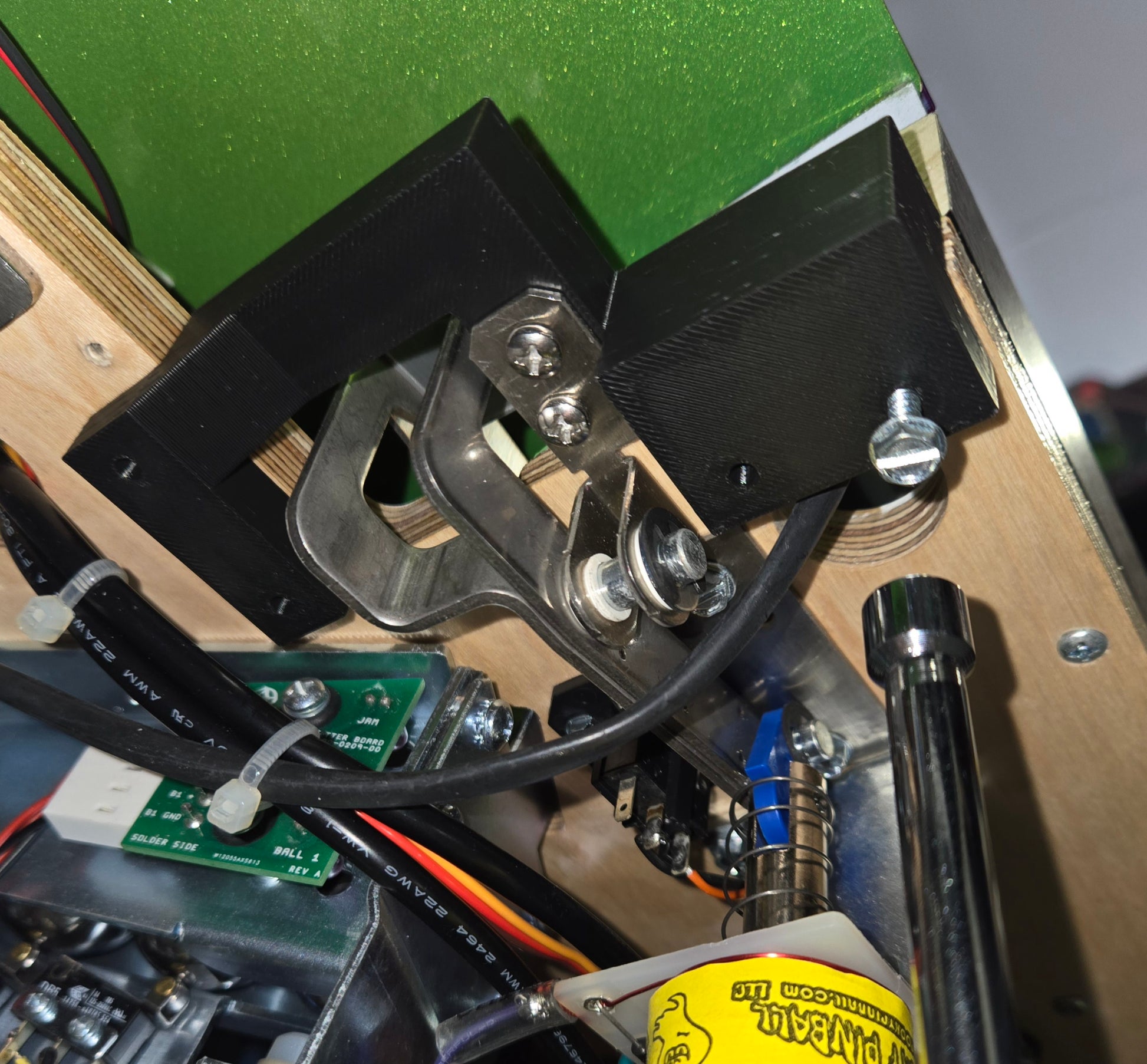 screw to playfield after holes pre drilled - 3D fork stabilizer – fits 2023 Spooky Pinball machines