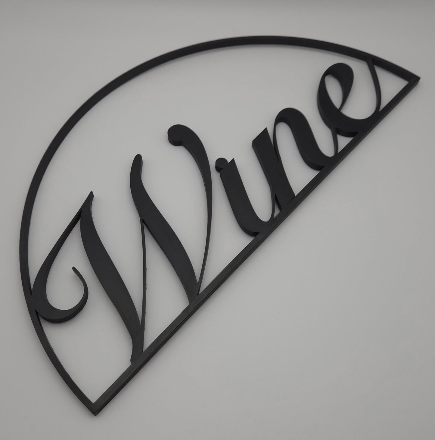 3D printed wine glass wall art – lightweight décor for kitchen, dining room, or bar