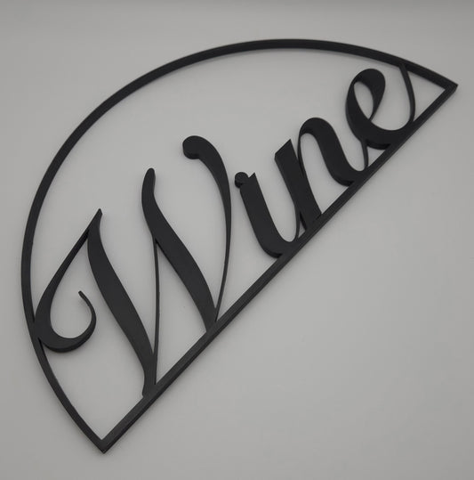 3D printed wine glass wall art – lightweight décor for kitchen, dining room, or bar